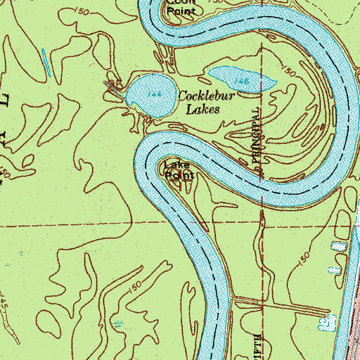 Topographic Map of Lake Point, AR