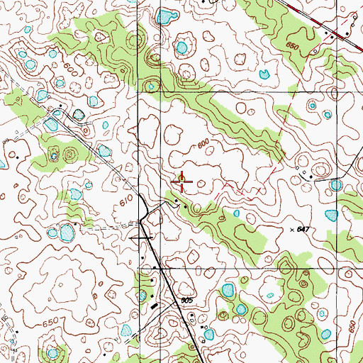 Topographic Map of General Church, KY