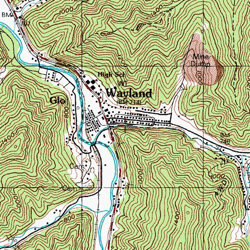 Topographic Map of Zion Deliverance Church, KY