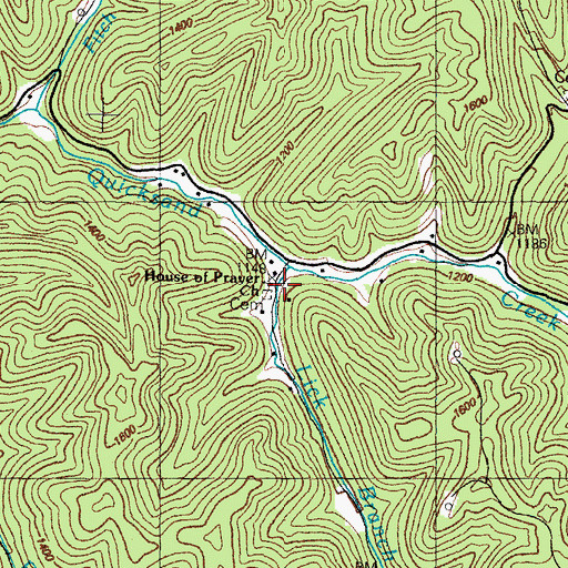 Topographic Map of The House of Prayer for All People, KY