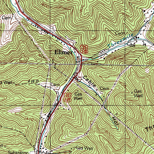 Topographic Map of Cable Hollow, KY