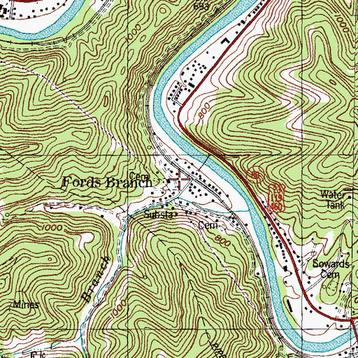 Topographic Map of Church of Prophecy, KY