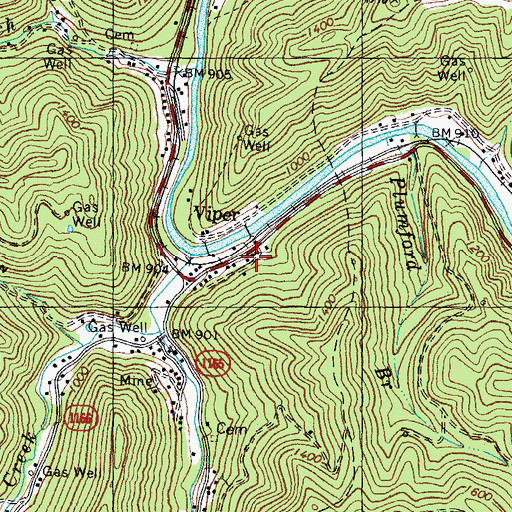 Topographic Map of Calvary Bible Church, KY