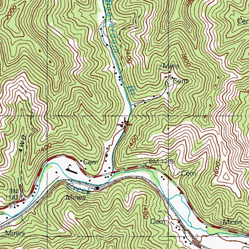 Topographic Map of Beaverdam School (historical), KY