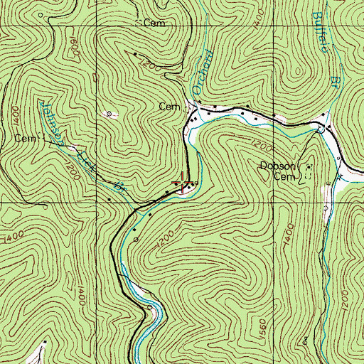 Topographic Map of Dobson School (historical), KY