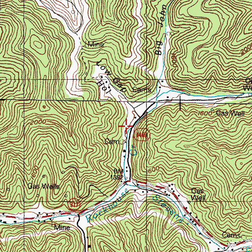 Topographic Map of Freewill Church (historical), KY