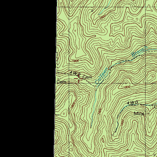 Topographic Map of Head of Hollybush School, KY