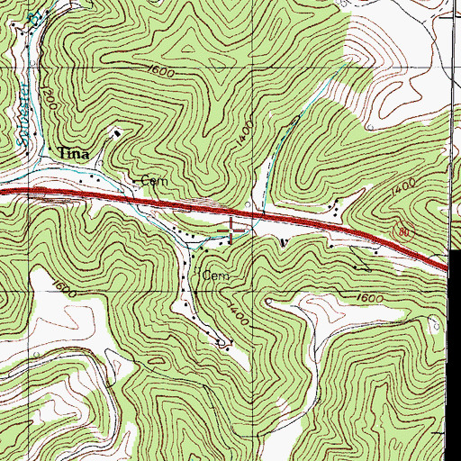 Topographic Map of Head of Montgomery School, KY