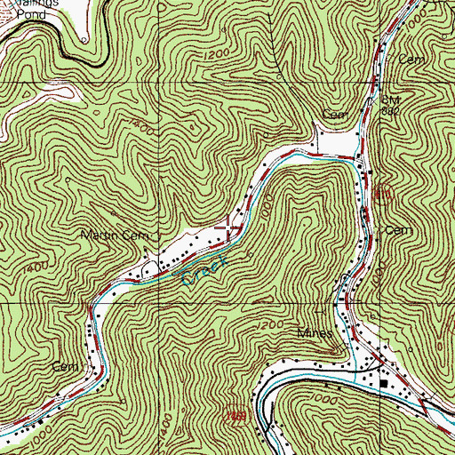 Topographic Map of Missionary Alliance Church (historical), KY