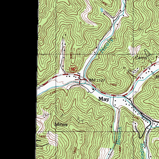 Topographic Map of Nealy Branch School (historical), KY