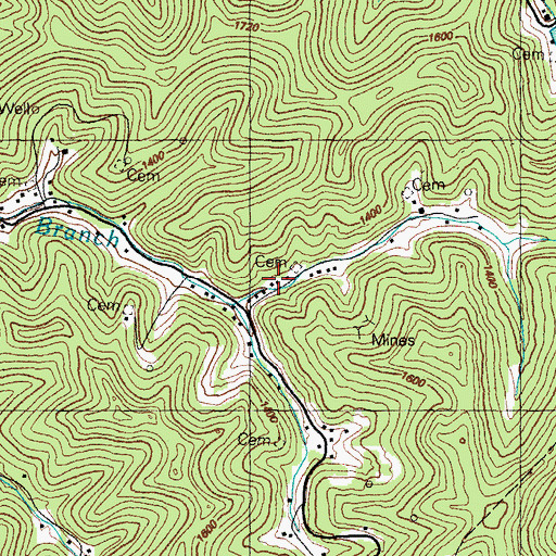 Topographic Map of Ratliff School (historical), KY