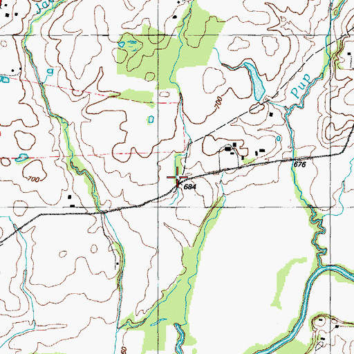 Topographic Map of Saint Anthonys Church (historical), KY
