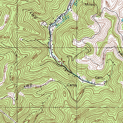 Topographic Map of Scuddy School (historical), KY