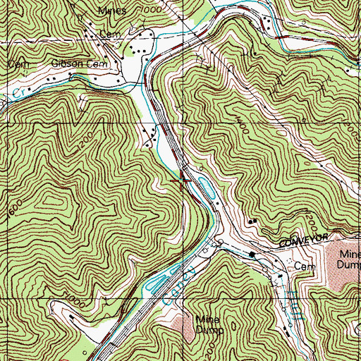 Topographic Map of Slone School (historical), KY