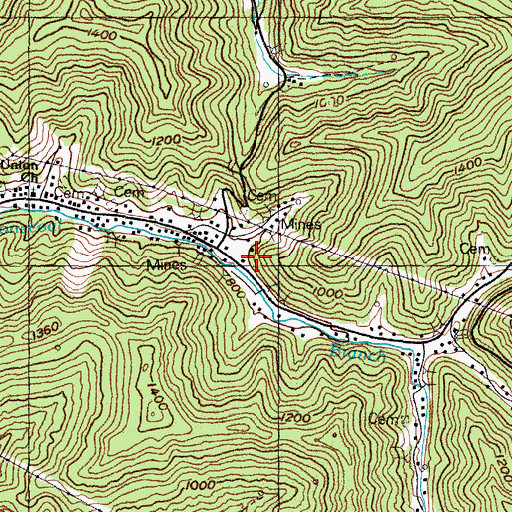 Topographic Map of Stonecoal School (historical), KY
