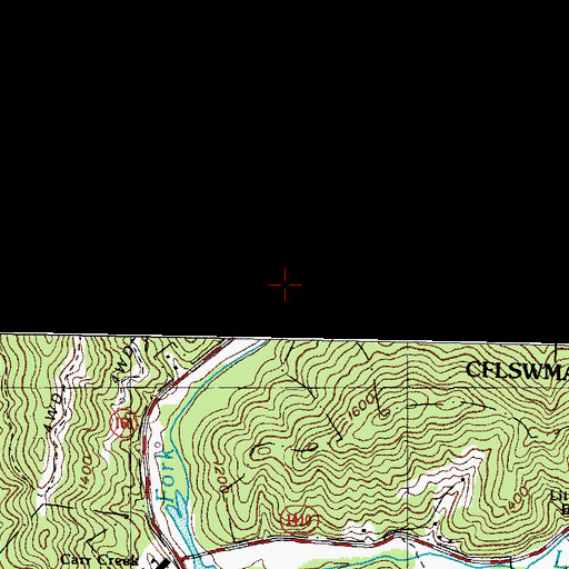 Topographic Map of Betty Troublesome Creek, KY