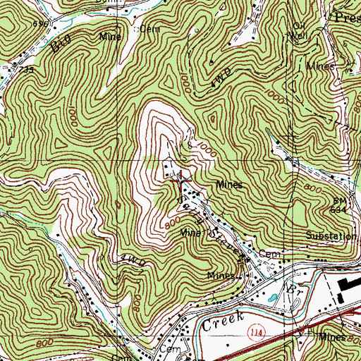 Topographic Map of Faith Deliverance Tabernacle, KY