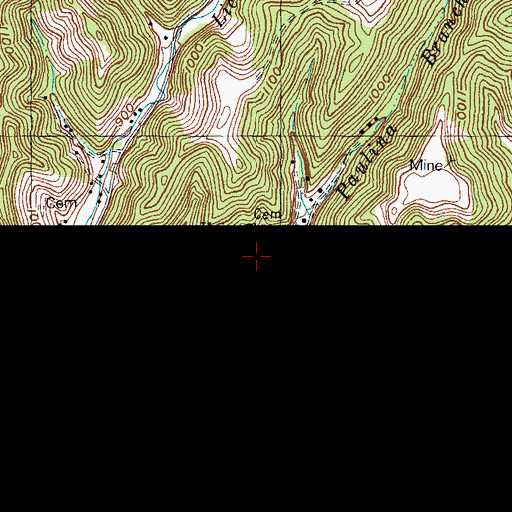 Topographic Map of Beculhimer Cemetery, KY