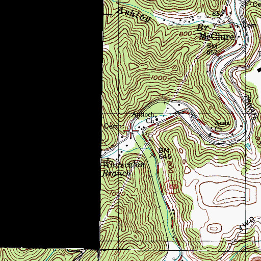 Topographic Map of Anna Church, KY