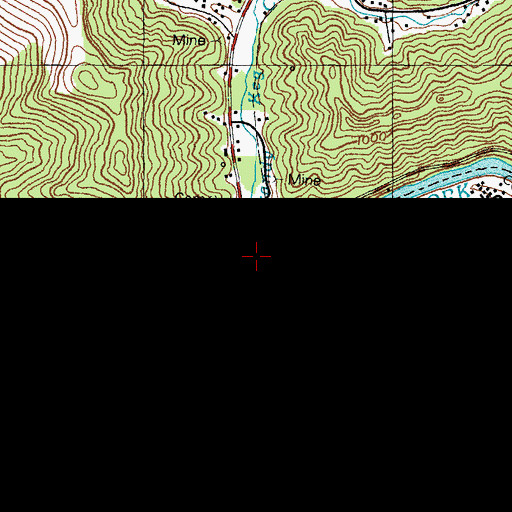 Topographic Map of Corn Fork, KY