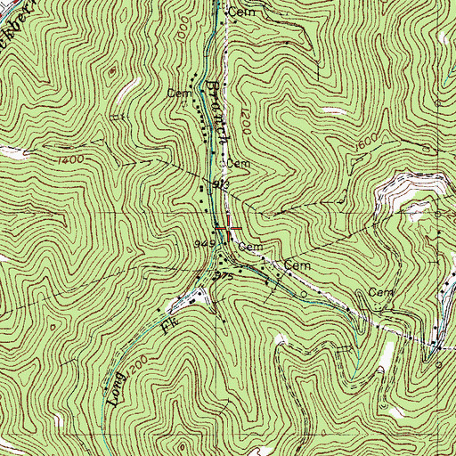 Topographic Map of Christ Temple Church (historical), KY