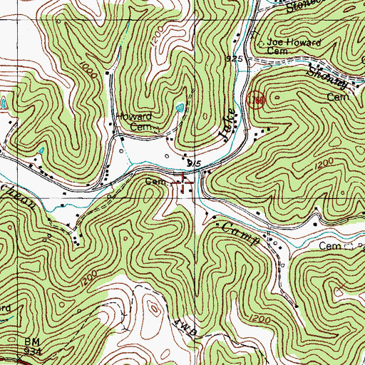 Topographic Map of Crusade School (historical), KY