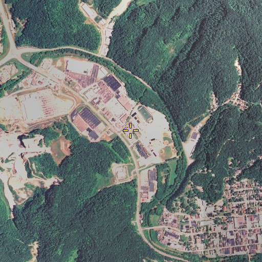 Aerial/Satellite Image of Johnson County Central High School, KY