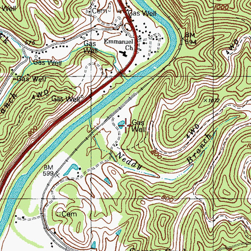 Topographic Map of Kise (historical), KY