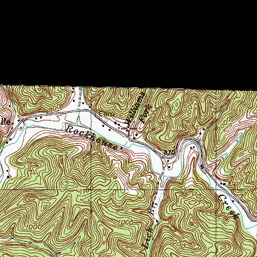 Topographic Map of Logville School (historical), KY