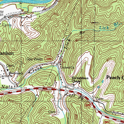 Topographic Map of Mount Zion United Baptist Church, KY