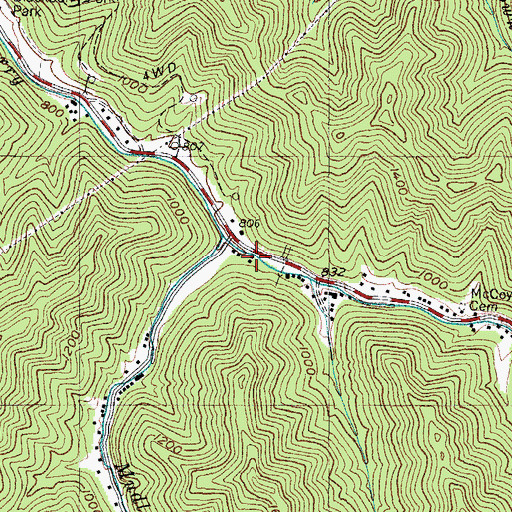 Topographic Map of Mudlick School (historical), KY