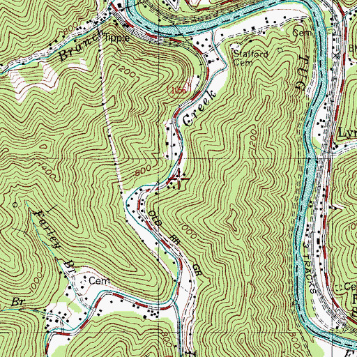 Topographic Map of New Alma Church (historical), KY