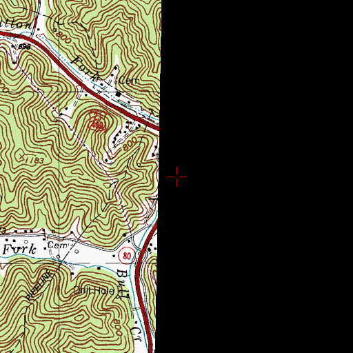 Topographic Map of Trimble Chapel (historical), KY