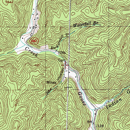 Topographic Map of Abe Hollow, KY