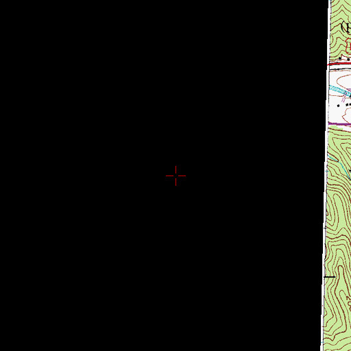 Topographic Map of Alecs Branch, KY