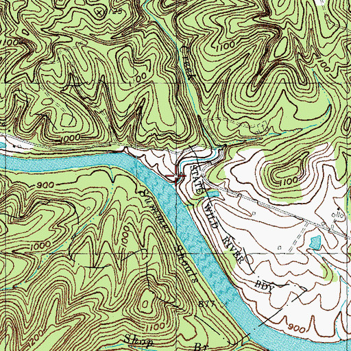 Topographic Map of Archers Creek, KY