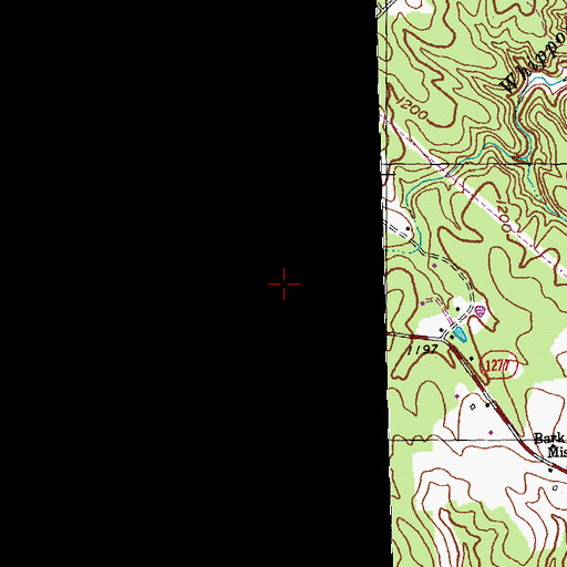 Topographic Map of Bark Camp, KY