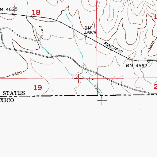 Topographic Map of Gold Gulch, AZ