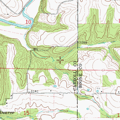 Topographic Map of Lee Hollow, AR