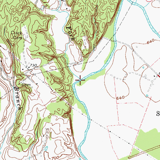 Topographic Map of Beech Fork, KY
