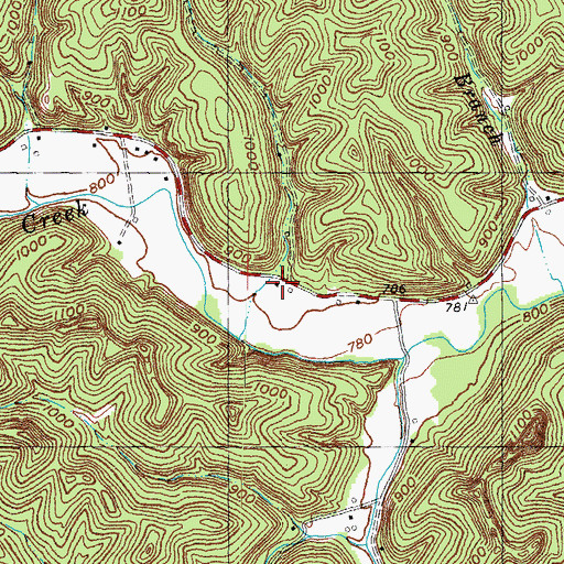 Topographic Map of Bethel Church, KY
