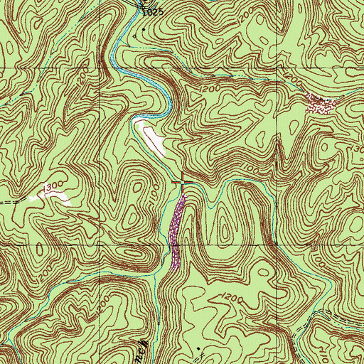 Topographic Map of Big Branch, KY