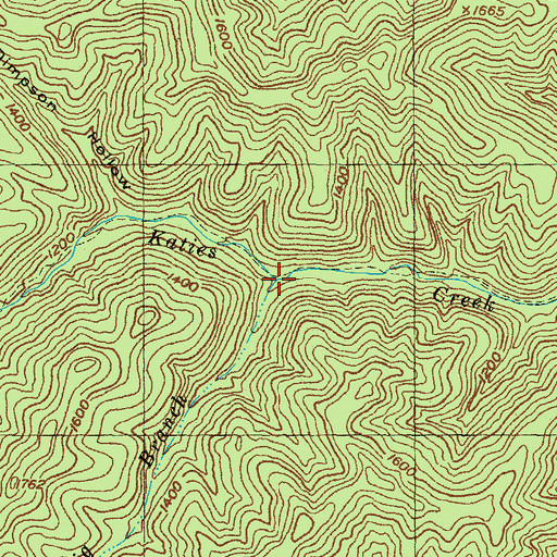 Topographic Map of Big Branch, KY