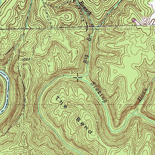 Topographic Map of Big Branch, KY