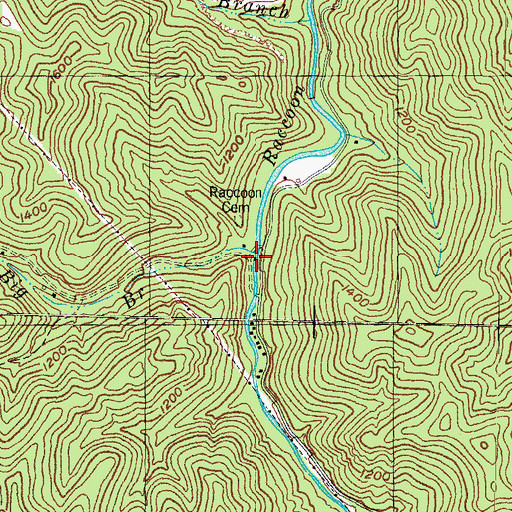 Topographic Map of Big Branch, KY