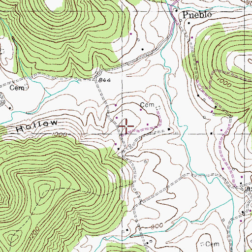 Topographic Map of Big Sinking School, KY