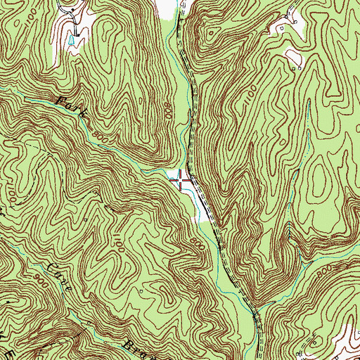 Topographic Map of Boonesboro Fork, KY