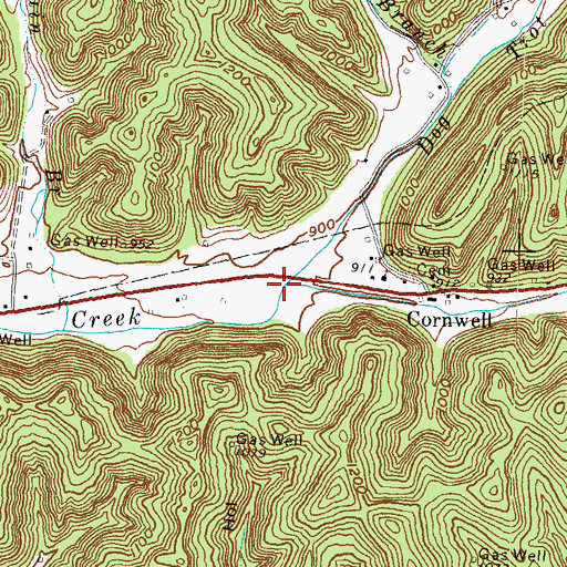 Topographic Map of Bull Fork, KY