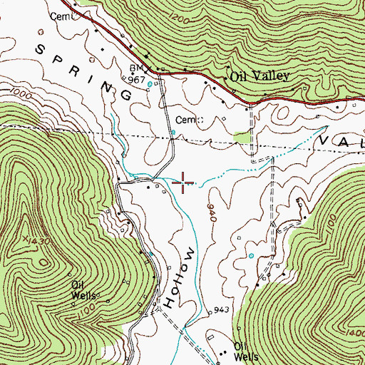 Topographic Map of Burnett Hollow, KY
