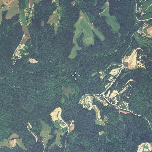 Aerial/Satellite Image of Cane Branch, KY